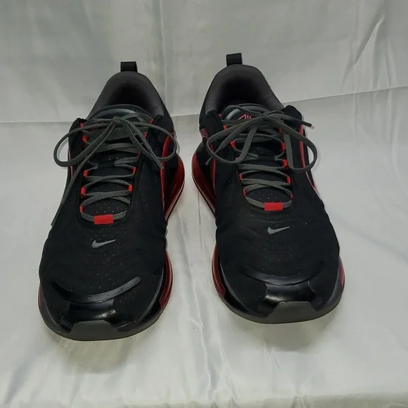 Nike Shoes Nike Air Max 72 Black Red Mesh Running Shoes